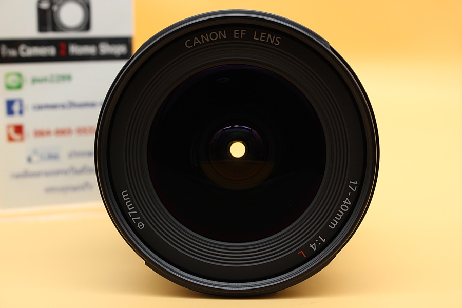 ขาย Lens Canon EF 17-40mm F4L USM (รหัส UC) สภาพสวย อดีตประกันศูนย์ ไร้ฝ้า รา ใช้งานน้อย แถมฟิลเตอร์  อุปกรณ์และรายละเอียดของสินค้า 1.Lens Canon EF 17-40mm